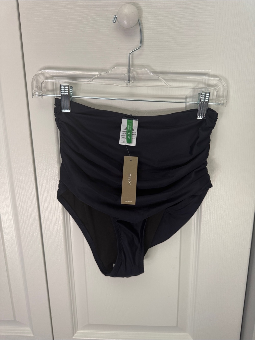 JCrew ruched bikini bottom